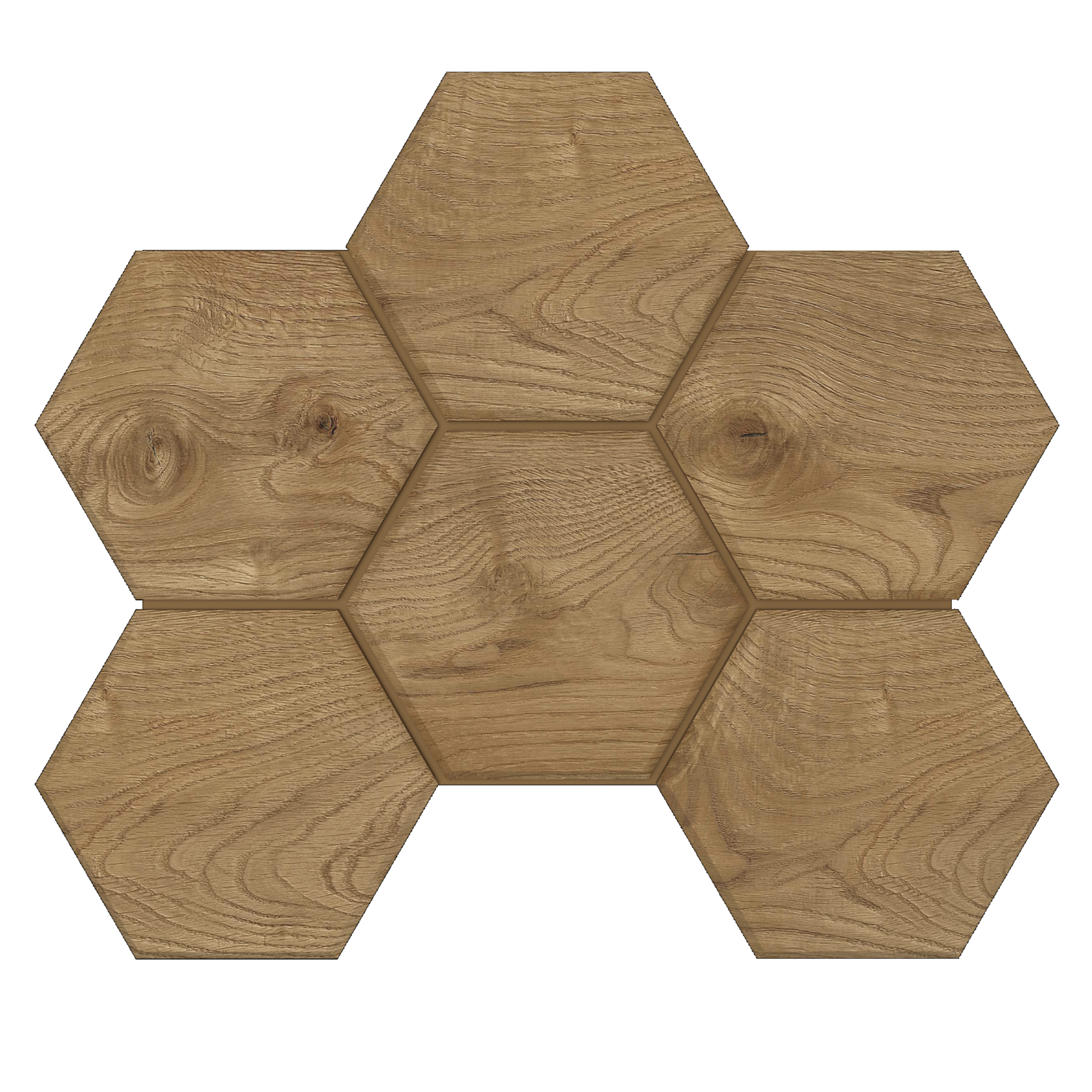 Мозаика Ametis Selection Walnut SI04 Hexagon Непол. 25x28,5