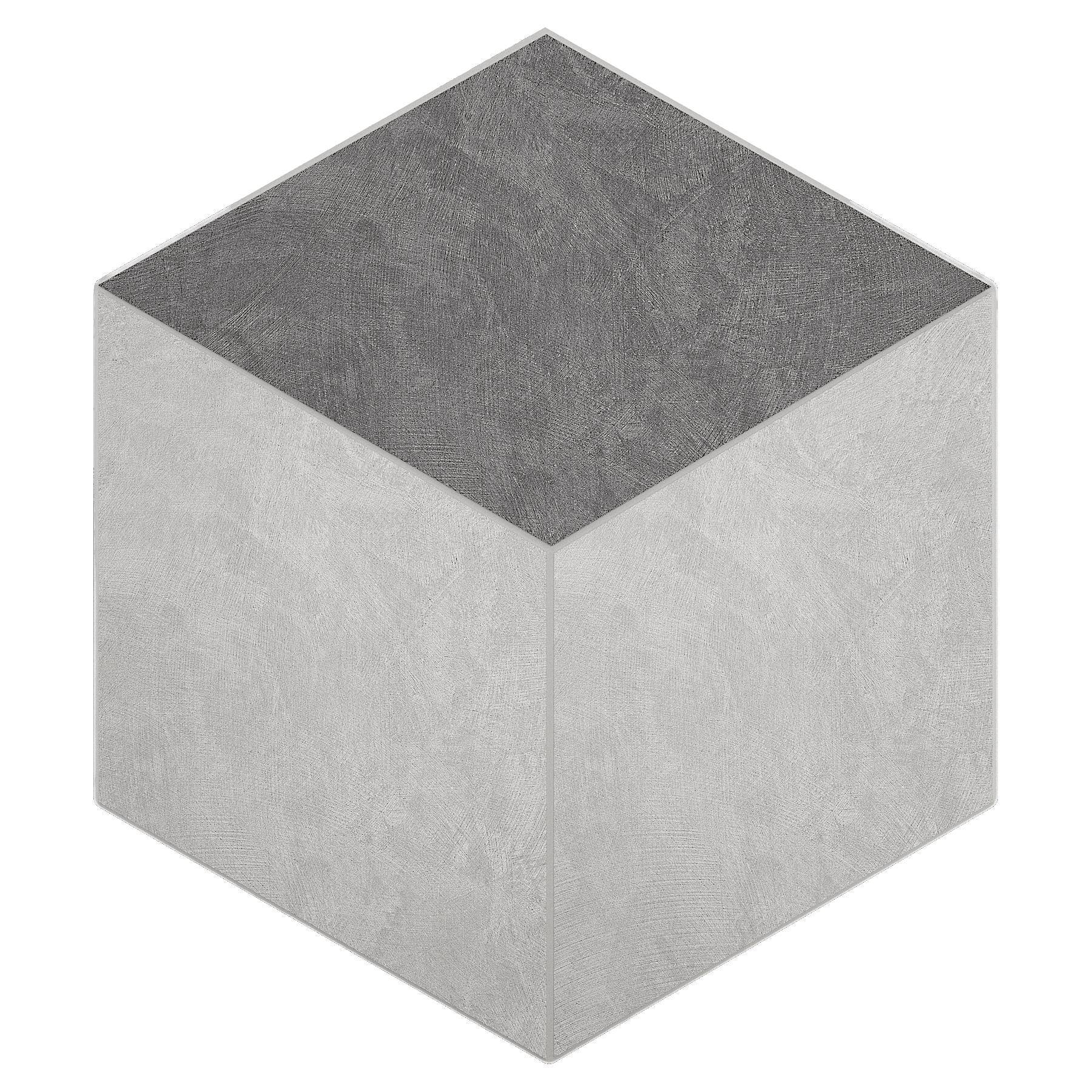 Мозаика Ametis Spectrum Milky White/Grey SR00/SR01 Cube Непол. 29x25 мозаика ametis marmulla ivory ma00 cube полир 29x25