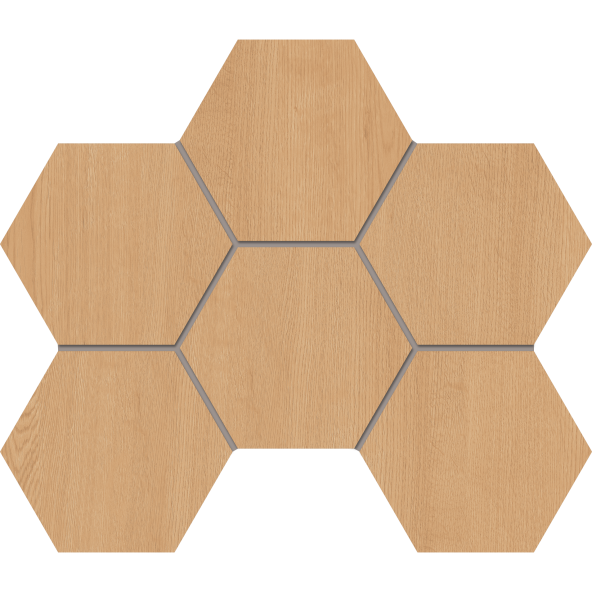 Мозаика Estima Classic Wood Honey Oak CW04 Hexagon Непол. 25x28,5 керамогранит estima dream wood dw 02 бежевый 14 6x60