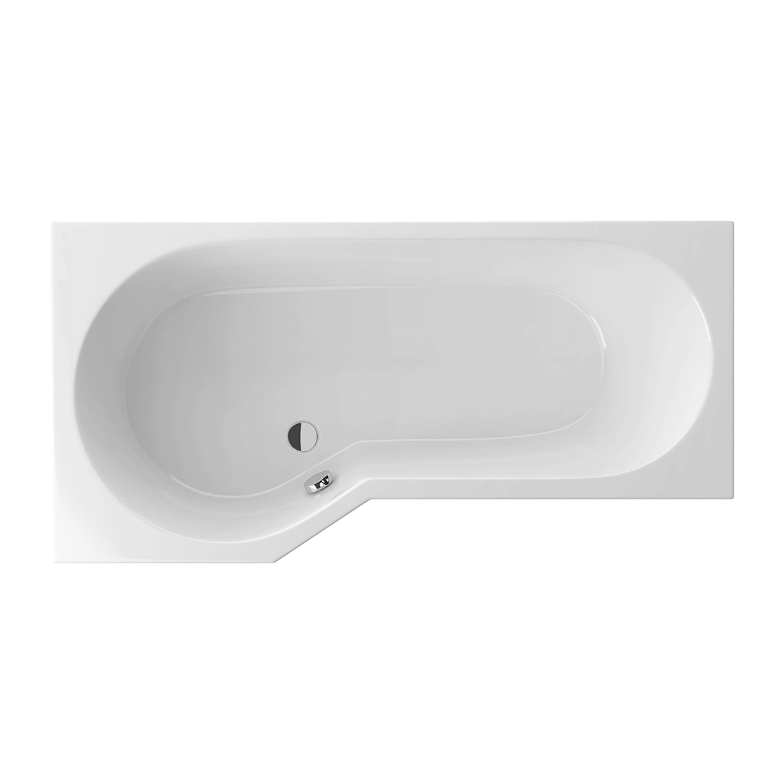 Акриловая ванна Excellent Be Spot 160х80 левая, цвет белый WAEX.BSL16WH - фото 1