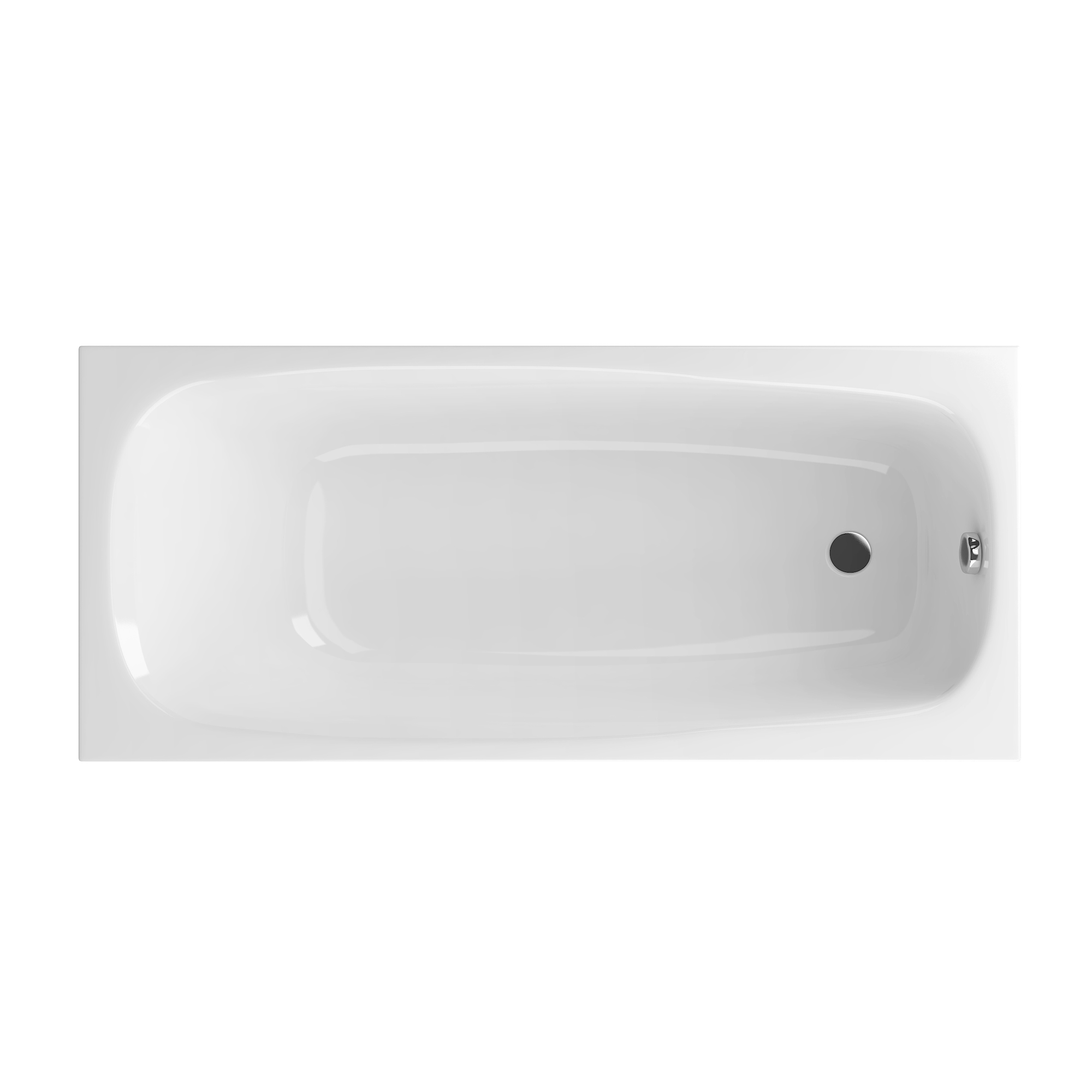 Акриловая ванна Excellent Layla 170х75 без гидромассажа, цвет белый WAEX.LAY17WH - фото 1