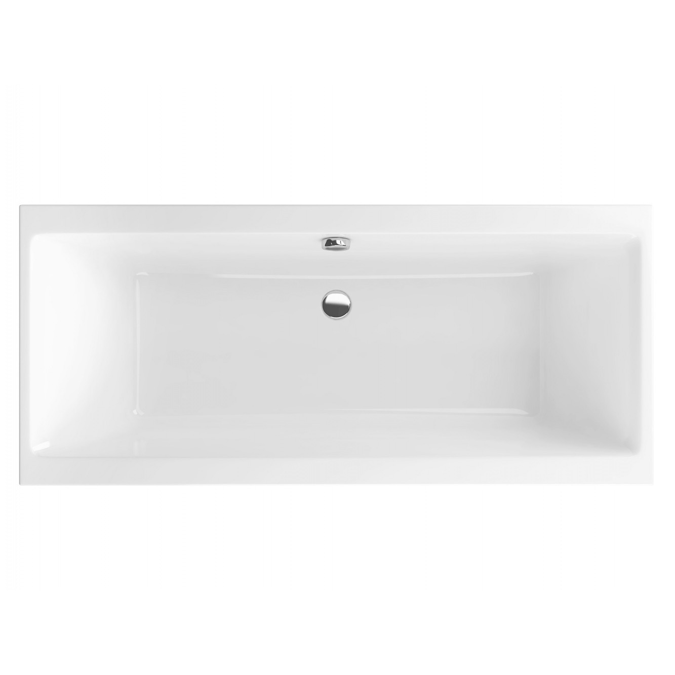 Акриловая ванна Excellent Pryzmat Slim 170х75 без гидромассажа, цвет белый WAEX.PRY17WHS - фото 1