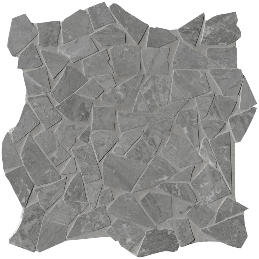 Мозаика FAP Ceramiche Roma Diamond Grigio Schegge Mosaico Brillante 30x30 мозаика fap ceramiche roma diamond nero reale round gres mos 29 5x32 5