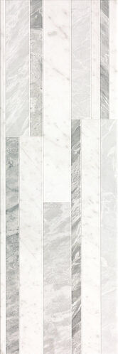 

Настенная плитка FAP Ceramiche Roma Diamond Deco White Brillante 25x75, Белый