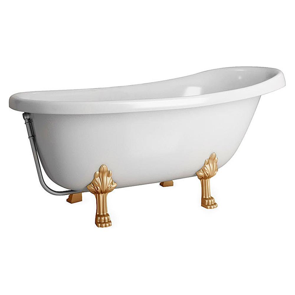Ванна из литьевого мрамора Фэма стиль Салерно 170х83 золото на ножках ванна из литьевого мрамора и стиль форма 170х70