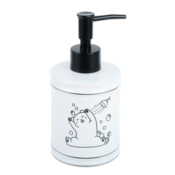 Дозатор для жидкого мыла Fixsen Teddy FX-600-1, цвет белый - фото 1