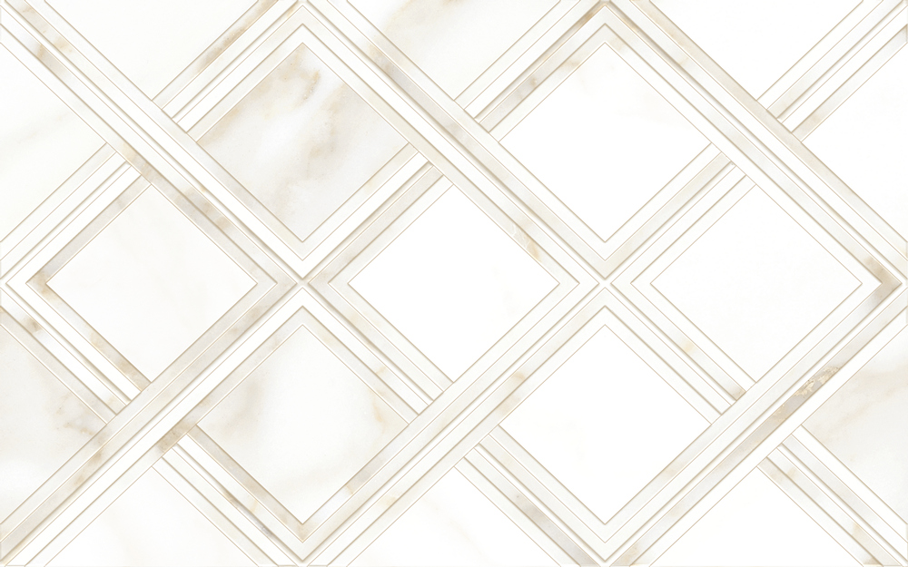 Настенная плитка Global Tile Calacatta Gold Белый Ромбы 25x40 плитка alma ceramica extra calacatta gfa57ecl04r 57х57 см белый