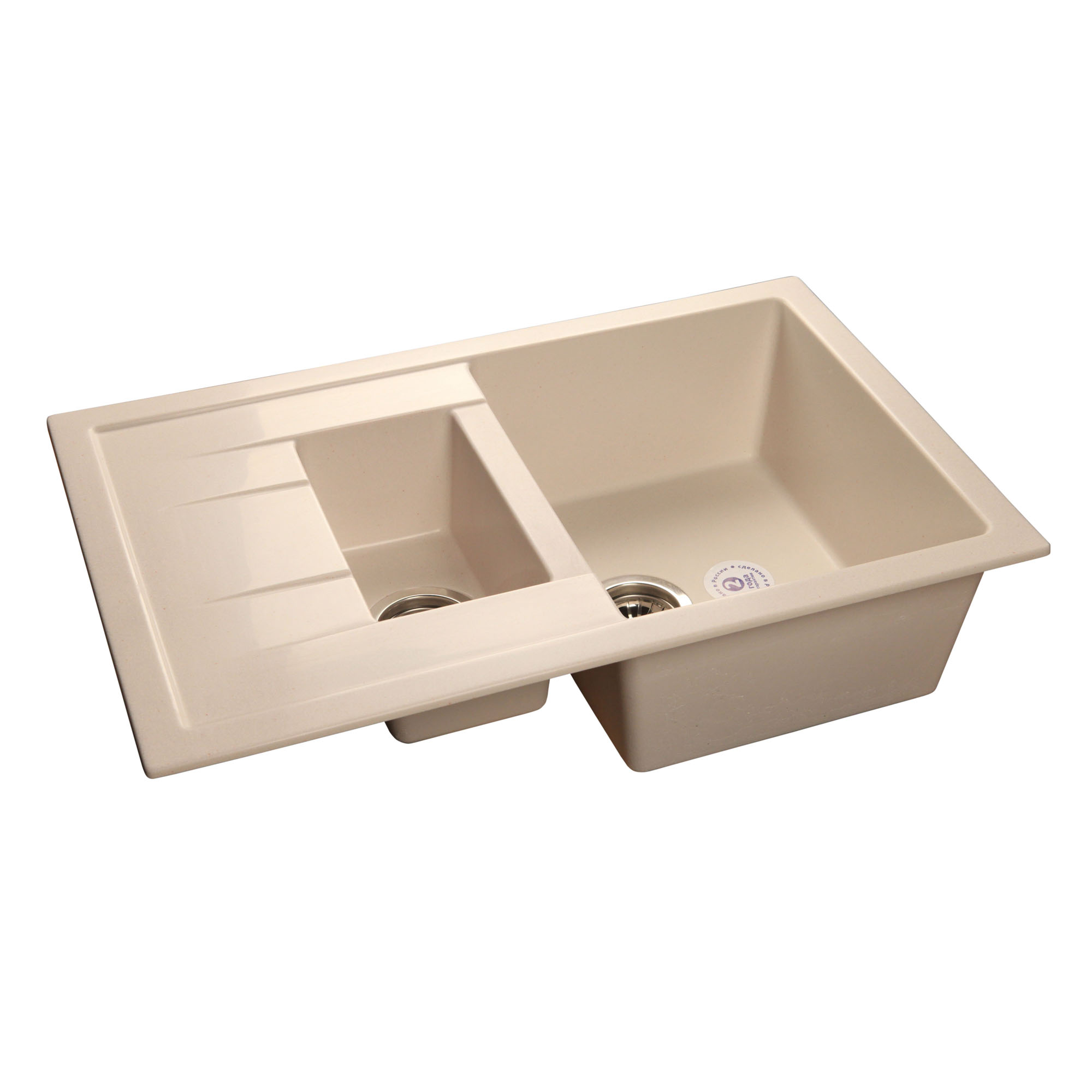 

Кухонная мойка GranFest Quadro GF-Q775KL белый