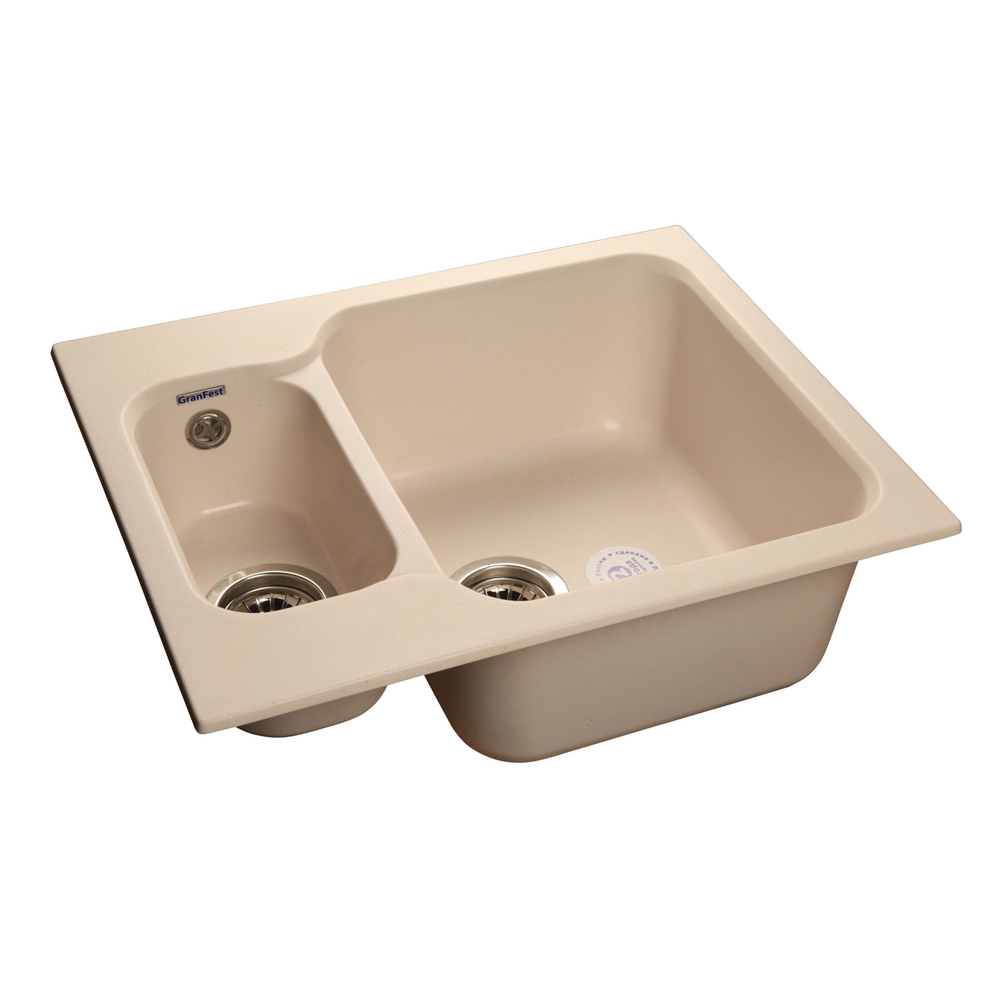

Кухонная мойка GranFest Standart GF-S615K белый