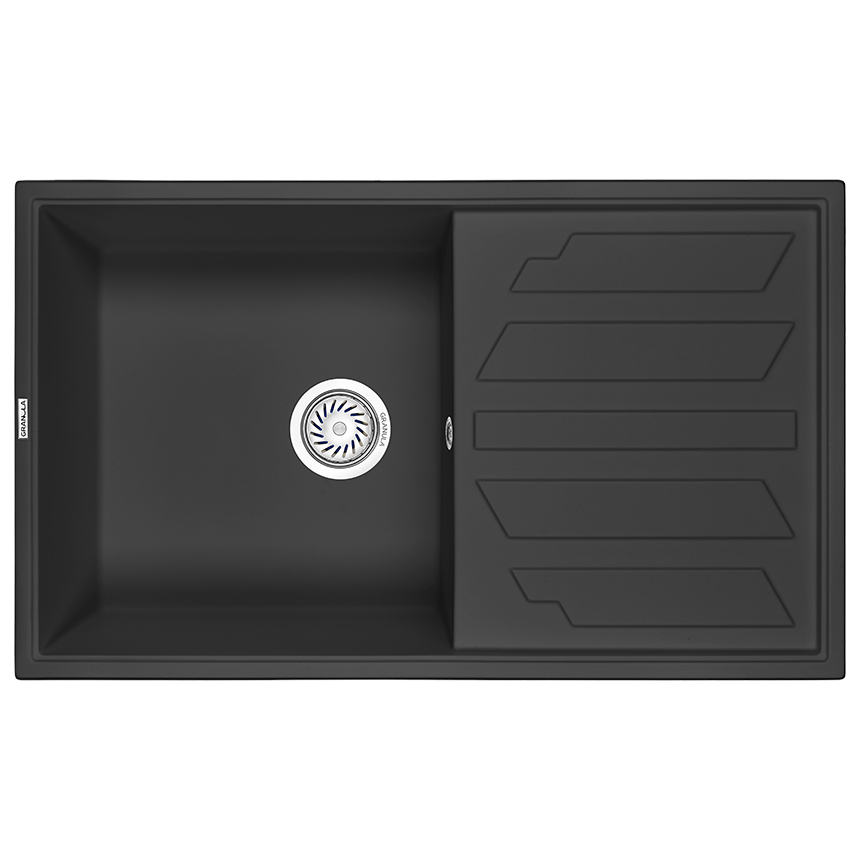 

Кухонная мойка Granula GR-8601 86х50 турмалин, Черный