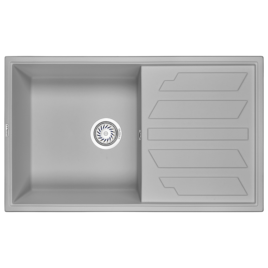 Кухонная мойка Granula GR-8601 86х50 сланец, цвет серый