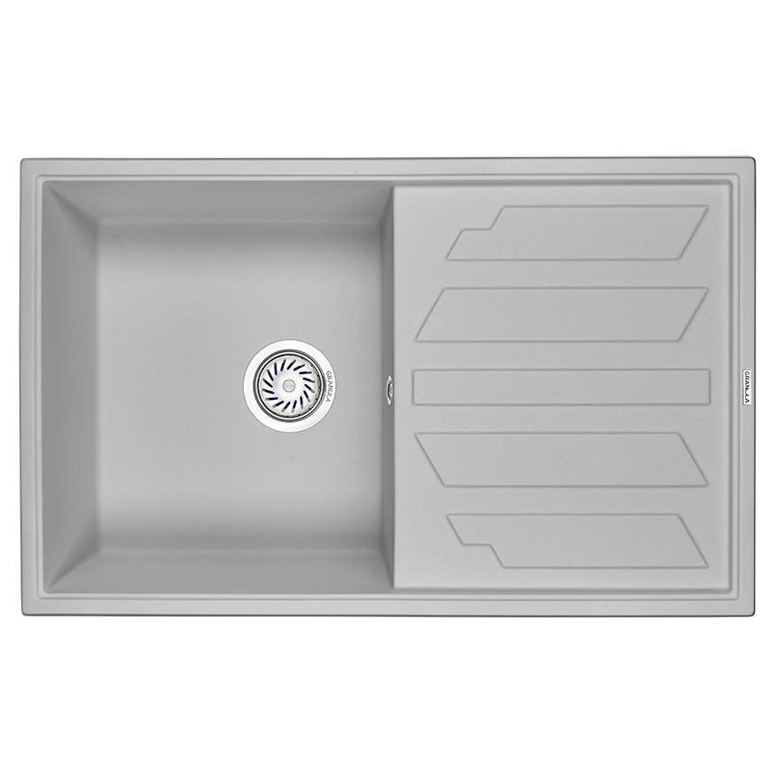 

Кухонная мойка Granula GR-8002 79х50 сланец, Серый