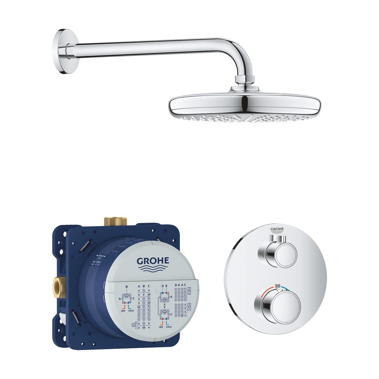 Душевой набор Grohe Grohtherm Convent. Concealed 34726000