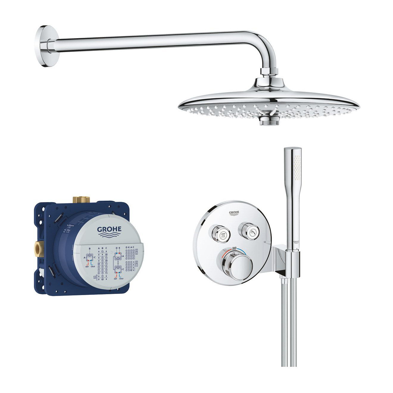 

Душевой набор Grohe Grohtherm SmartControl 34744000, Хром