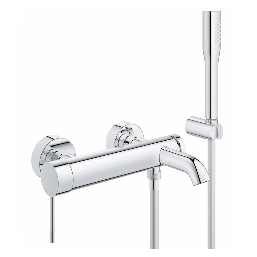 Смеситель Grohe Essence+ 33628001 для ванны отвод канализационный гибкий orio 40 орио