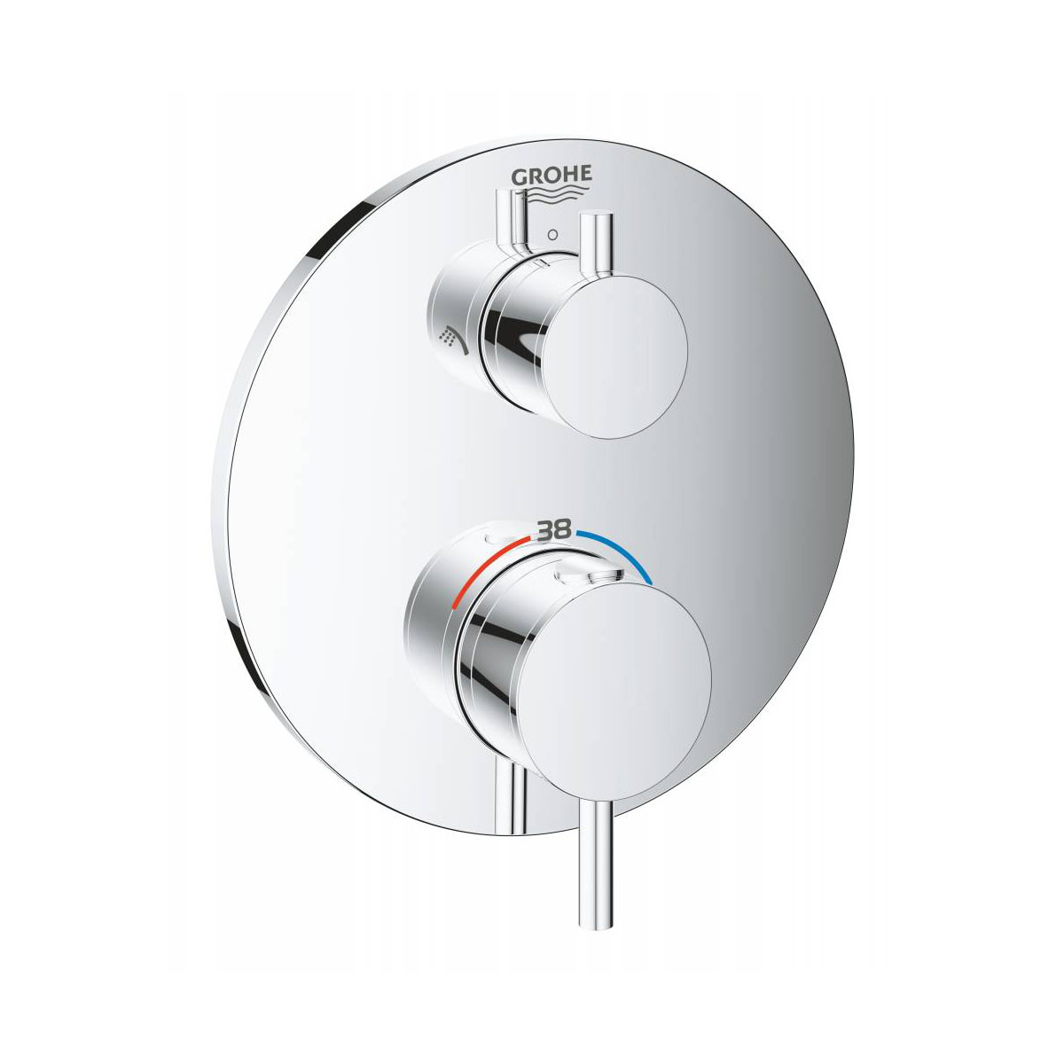 

Внешняя часть смесителя для душа Grohe Grohtherm Atrio 24135003, Хром