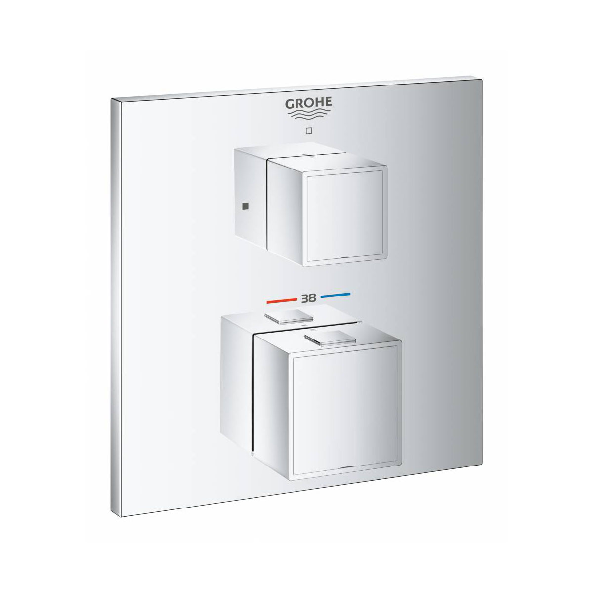 Внешняя часть смесителя для душа Grohe Grohtherm Cube 24153000 поручень grohe essentials cube 40514001