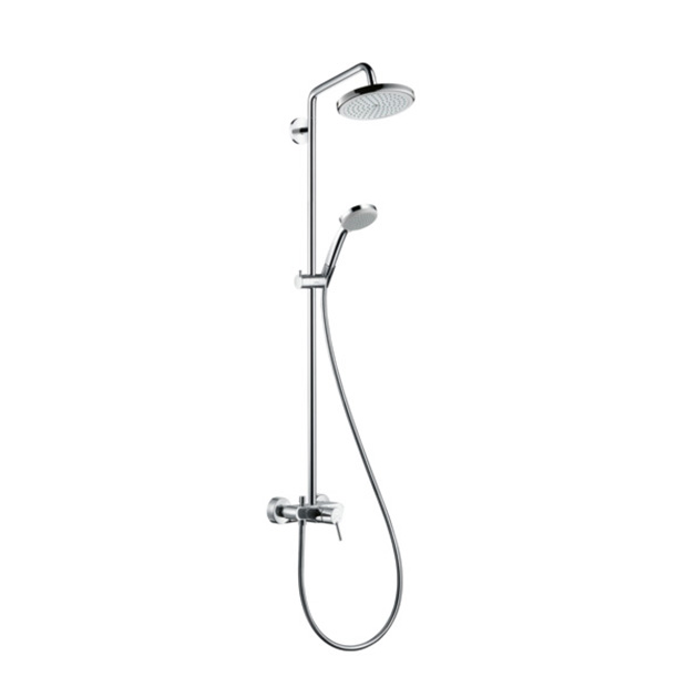 Душевая стойка Hansgrohe Croma 220 Showerpipe 27222000 душевая стойка hansgrohe croma e showerpipe 280 1jet 27687000