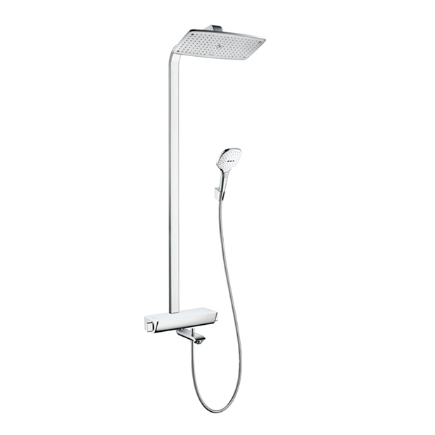 Душевая стойка Hansgrohe Raindance Select Showerpipe 360 27113400 белый хром душевая система kludi logo dual shower system со смесителем хром 6808305 00