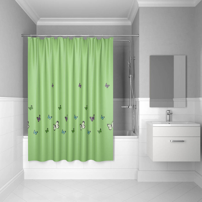 Занавеска для ванной Iddis Basic SCID032P, цвет с рисунком - фото 1