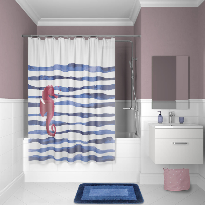 Занавеска для ванной Iddis Promo P11PV11i11, цвет с рисунком - фото 1