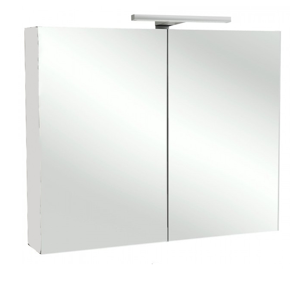 Зеркальный шкаф для ванной Jacob Delafon Odeon Up 70 EB786RU со светодиодной подсветкой белый блестящий