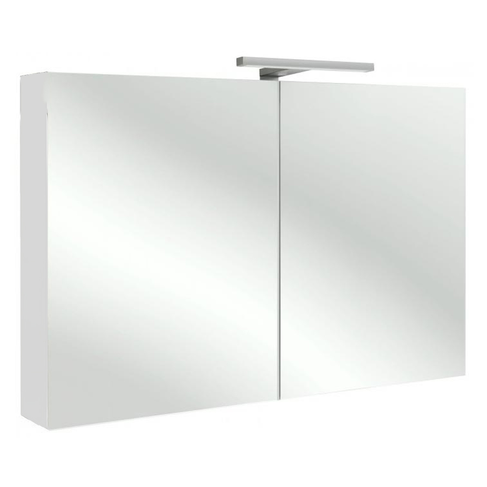 Зеркальный шкаф для ванной Jacob Delafon 105 EB787RU белый выключатель ba10 005b этюд 1клавишный открытой проводки 10а с индикацией белый schneider electric