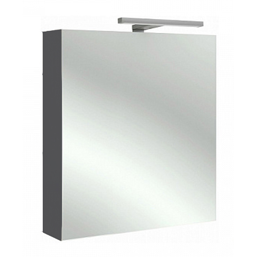 Зеркальный шкаф для ванной Jacob Delafon 60 EB795DRU правый серый антрацит зеркальный шкаф для ванной jacob delafon 80 eb796ru малиновый