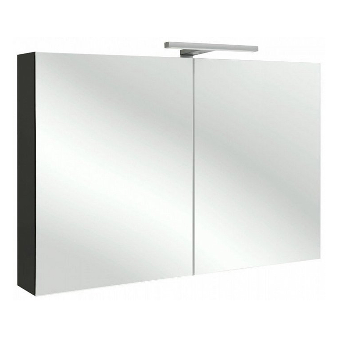 Зеркальный шкаф для ванной Jacob Delafon 100 EB1365 серый титан ламинат finfloor 12 дуб титан