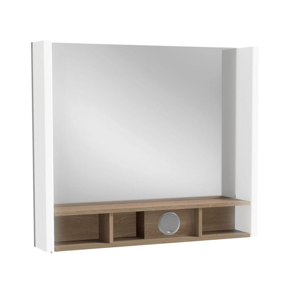 Зеркало для ванной Jacob Delafon Terrace Premium 80 EB1736RU белый часы будильник perfeo luminous 2 белый зелёная подсветка
