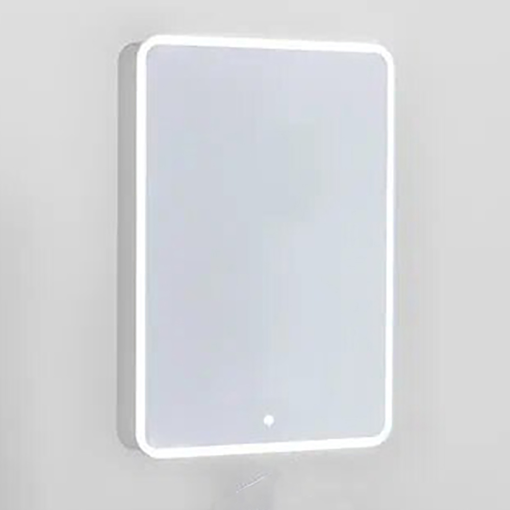 Зеркальный шкаф для ванной Jorno Pastel 60 французский серый