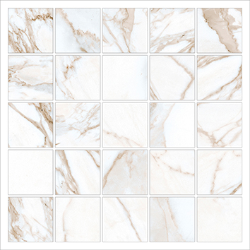 

Мозаика Kerranova Marble Trend K-1001/MR/m14/30,7x30,7 Calacatta, Белый