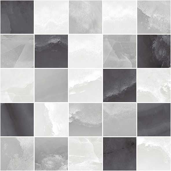Мозаика Laparet Prime Серый микс MM34040 25х25