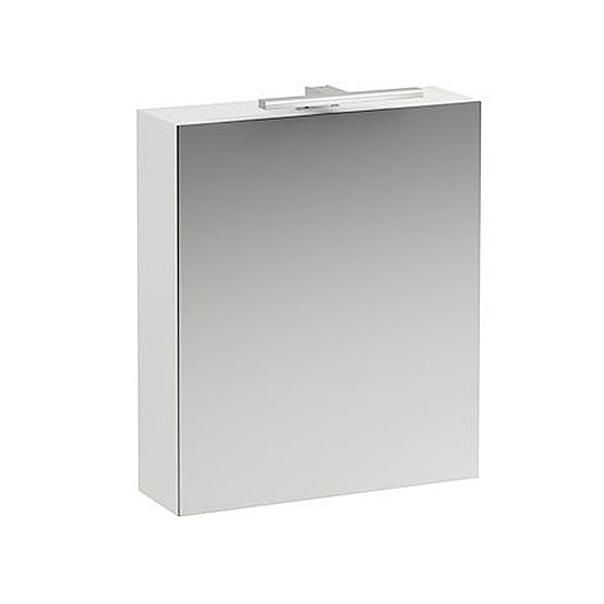 Зеркальный шкаф для ванной Laufen Base 60 правый белый матовый зеркальный шкаф для ванной laufen base 100 белый глянец