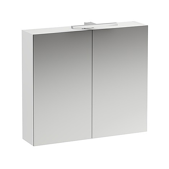 Зеркальный шкаф для ванной Laufen Base 80 белый глянец зеркальный шкаф для ванной акватон капри 60 белый глянец