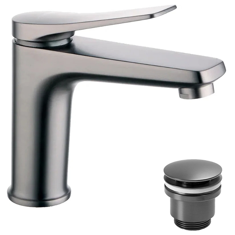 

Смеситель для раковины Lemark Bronx LM3706GM, Серый