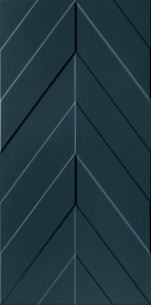 

Настенная плитка Marca Corona 4D Chevron Deep Blue Matt Rett 40х80, Синий