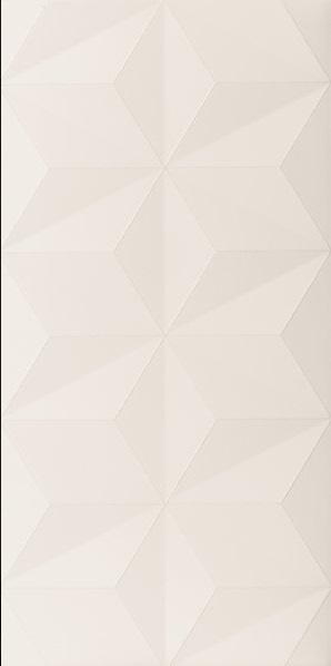 Настенная плитка Macra Corona 4D Diamond White Matt Rett 40х80