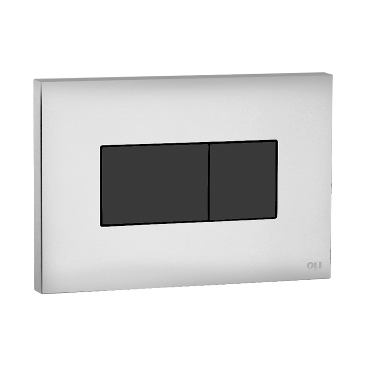 Кнопка для инсталляции Oli Karisma 641019 хром глянцевый/soft-touch черный