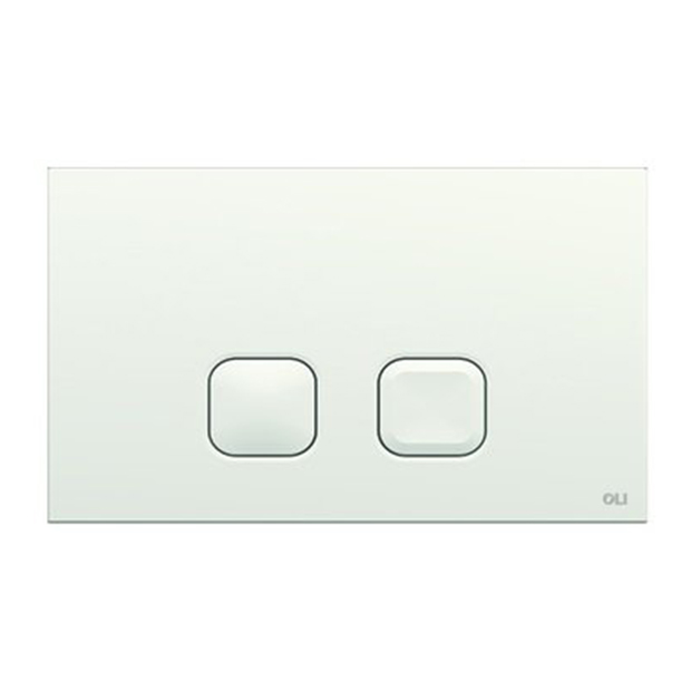 Кнопка для инсталляции Oli Plain 70826 белая, цвет белый - фото 1