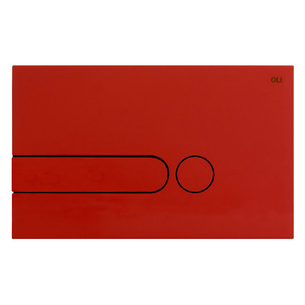 Кнопка для инсталляции Oli I-Plate 670007 красная, цвет красный - фото 1