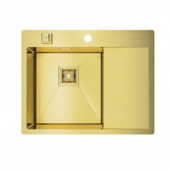 Кухонная мойка Omoikiri Akisame 65 LG L светлое золото