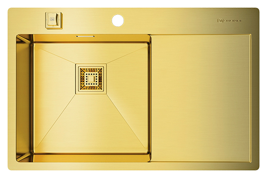 Кухонная мойка Omoikiri Akisame 78-LG-L светлое золото
