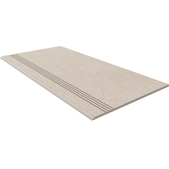 

Ступень OnlyGres Cement Beige COG301 с насечками 30x60, Бежевый