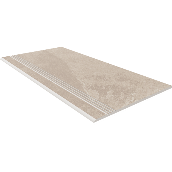 

Ступень OnlyGres Stone Beige SOG301 с насечками 30x60, Бежевый