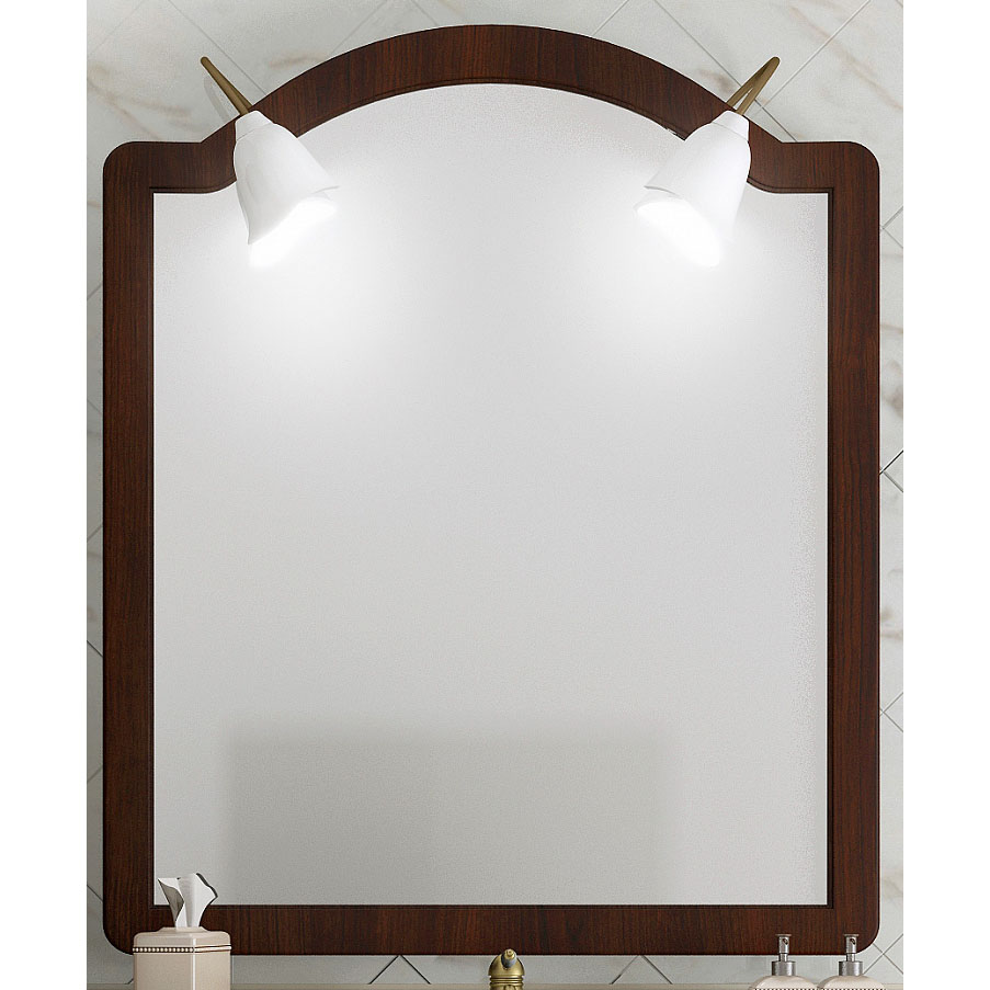 Зеркало для ванной Opadiris Виктория 90 светлый орех зеркало opadiris карат серебряное 87х84 см