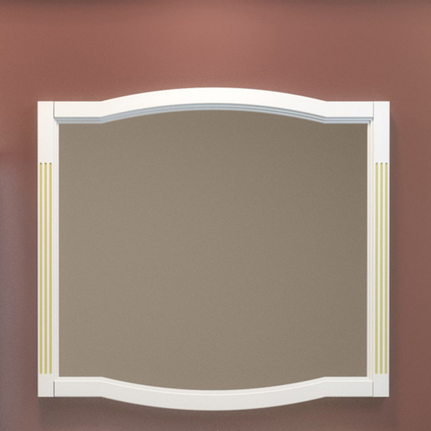 Зеркало Opadiris Лаура 120 белый с бежевой патиной, цвет бежевый Z0000009325 - фото 1