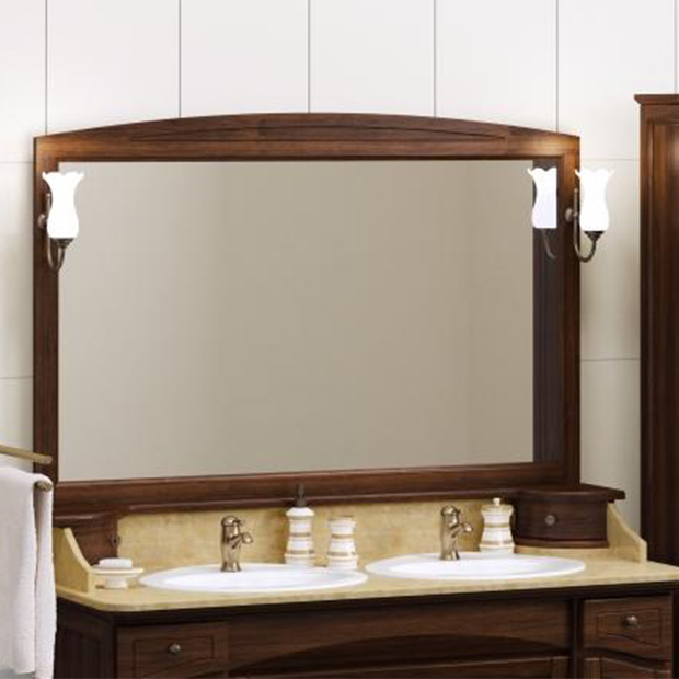 Зеркало для ванной Opadiris Лучия 150 орех антикварный зеркало мебелик селена светло коричневый п0005177