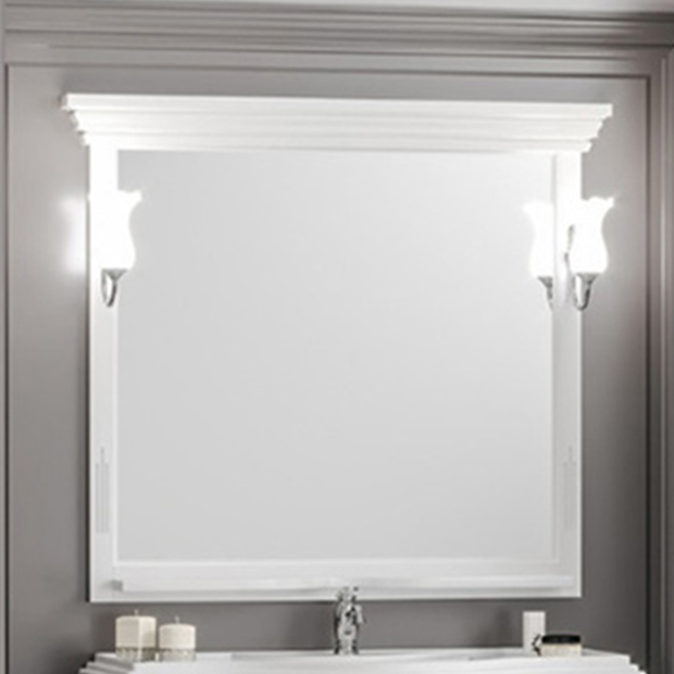Зеркало для ванной Opadiris Риспекто 100 белый матовый зеркало шкаф mixline кассиопея 75х82 левый белый 4640030868742