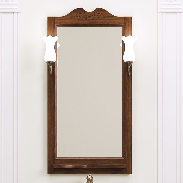 Зеркало для ванной Opadiris Тибет 50 орех антикварный зеркало мебелик селена светло коричневый п0005177